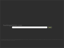 Tablet Screenshot of hackingarticles.com